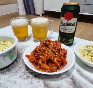 불타 호랑이 닭발 250g — 3.5점을 준 리뷰어가 2021년 7월 올린 사용 사진