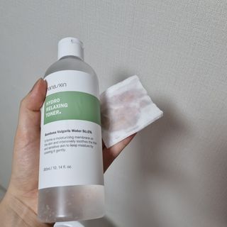 나나스킨 하이드로릴렉싱토너 — 5점을 준 리뷰어가 2021년 6월 올린 사용 사진