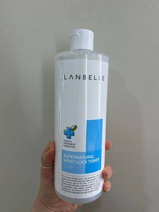 랑벨 수퍼내츄럴 수분잠금 토너 500ml (수분, 보습, 피부장벽 토너) — 5점을 준 리뷰어가 2022년 4월 올린 사용 사진