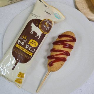 오마뎅 한우핫도그 — 5점을 준 리뷰어가 2021년 6월 올린 사용 사진