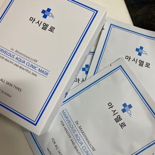 닥터마시멜로 닥터마스멜로 마블러스 아쿠아 클리닉 마스크 — 5점을 준 리뷰어가 2021년 3월 올린 사용 사진