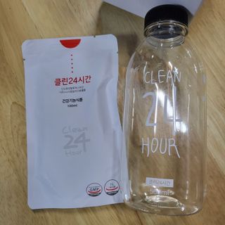 클린24시간 1BOX(5포) + 전용보틀(500ml) — 5점을 준 리뷰어가 2023년 1월 올린 사용 사진