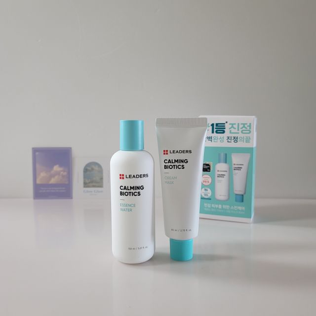 리더스 카밍 바이오틱스 #1등 진정 기획세트 [에센스 워터150ml + 크림 마스크80ml] 리뷰 사진