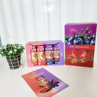 [롯데칠성] 야채듬뿍 더'진한 [롯데칠성] 야채는 이제 COLORFULL! 야채듬뿍  더 진한 레드 4개 +퍼플 4개 (총 8개) — 5점을 준 리뷰어가 2023년 6월 올린 사용 사진