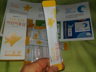 [이뮤니티플러스]우리아이 면역오키, 건강오키 _ 키즈오키 어린이홍삼 10포 1box — 5점을 준 리뷰어가 2022년 2월 올린 사용 사진