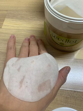 씨드렛 큐컴버 수딩 토너 패드 — 5점을 준 리뷰어가 2023년 2월 올린 사용 사진