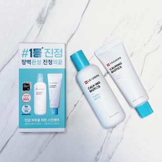 리더스코스메틱 리더스 카밍 바이오틱스 #1등 진정 기획세트 [에센스 워터150ml + 크림 마스크80ml] — 5점을 준 리뷰어가 2022년 9월 올린 사용 사진