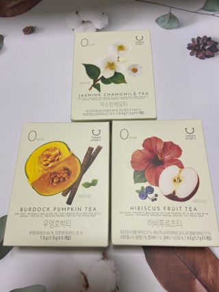 딜라이트 프로젝트 블렌딩티 우엉호박티, 히비후르츠티, 쟈스민캐모티 — 5점을 준 리뷰어가 2021년 7월 올린 사용 사진