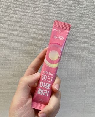 [인디닥터] 면역 생생 핑크 이뮨 젤리 — 5점을 준 리뷰어가 2022년 4월 올린 사용 사진