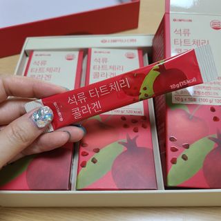 서울약사신협_석류 타트체리 콜라겐_10g x 30포 — 4점을 준 리뷰어가 2021년 7월 올린 사용 사진
