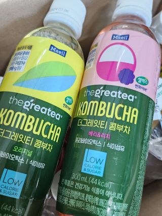 더그레잇티 콤부차 [매일유업] 더그레잇티 44kcal 콤부차 300ml *12개입 (오리지널 6개+베리리치 6개) — 5점을 준 리뷰어가 2023년 7월 올린 사용 사진