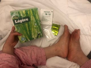 [레제르] 아로마 수액패치 발패치 30매입 -라벤더향/유칼립투스향/대나무향 — 5점을 준 리뷰어가 2022년 4월 올린 사용 사진