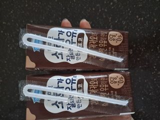 [구매평]덴마크 소화가 잘되는 우유로 만든 초코, 190ml, 24개 — 5점을 준 리뷰어가 2025년 2월 올린 사용 사진