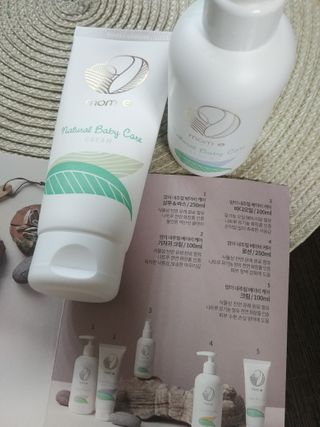 mom e 맘이 내추럴 베이비 케어 크림+바디오일 — 5점을 준 리뷰어가 2021년 1월 올린 사용 사진
