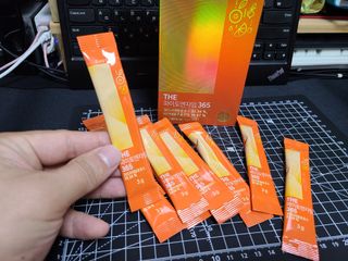 [닥터루템]맛있는 파인애플맛 과채효소 THE파이토엔자임365 1box (30포) — 5점을 준 리뷰어가 2022년 10월 올린 사용 사진