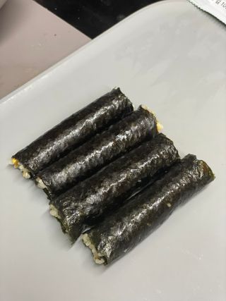 해풀잎 누구나 김밥*1ea [(혼합야채 35g *1ea,  김밥김 (5g, 5ea),  양념간장 (6g, 5ea), 참기름(5g, 2ea)] — 5점을 준 리뷰어가 2022년 8월 올린 사용 사진