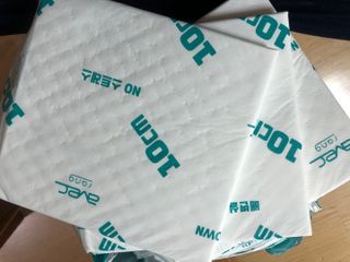 아베크 펫 와이드 프리미엄 중형 애견 강아지 배변 패드 54매 1팩 45g — 5점을 준 리뷰어가 2021년 7월 올린 사용 사진