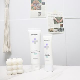 바노바기 코스메틱 바노바기 밀크씨슬 리페어 시카 폼 클렌저 플러스 120ml + 선스크린 플러스 50ml — 5점을 준 리뷰어가 2023년 7월 올린 사용 사진