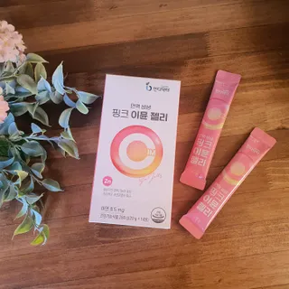인디닥터 면역 생생 핑크 이뮨 젤리 + 타이탄 BCAA 프로틴 젤리스틱 — 4.5점을 준 리뷰어가 2022년 3월 올린 사용 사진