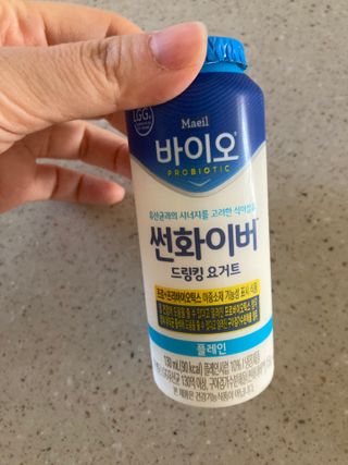 LIVE 매일바이오 썬화이버 드링킹 요거트 — 5점을 준 리뷰어가 2022년 8월 올린 사용 사진