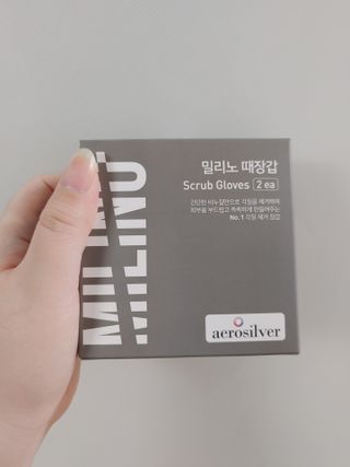 달콤리빙 밀리노 때장갑 때비누 세트 — 4점을 준 리뷰어가 2021년 3월 올린 사용 사진