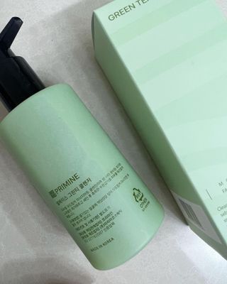 프리마인 메이크업과 들뜨는 각질까지 한방에 깐달걀로! 순하기까지한 셀베이스 그린티클렌저(200ml) — 5점을 준 리뷰어가 2023년 1월 올린 사용 사진