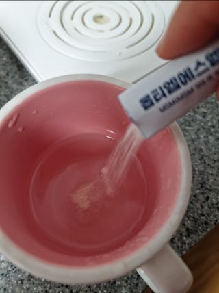 바른비타민 옵티엠에스엠2000 1박스 60포 관절 연골 복합건강기능식품 — 3.5점을 준 리뷰어가 2021년 6월 올린 사용 사진