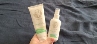 mom e 맘이 내추럴 베이비 케어 크림+바디오일 — 5점을 준 리뷰어가 2021년 1월 올린 사용 사진