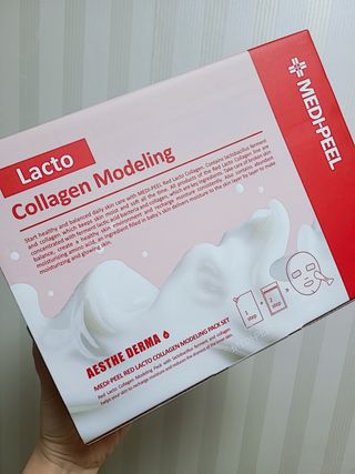 메디필 레드 락토 콜라겐 모델링 팩 — 4점을 준 리뷰어가 2021년 3월 올린 사용 사진