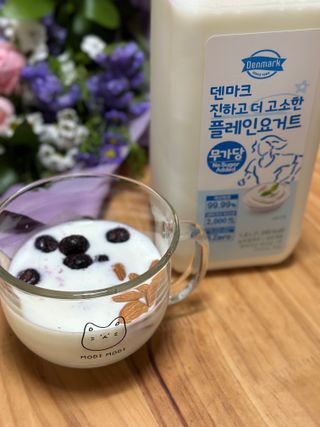 프리_[덴마크] 진하고 더 고소한 플레인 요거트 1.8L — 5점을 준 리뷰어가 2025년 5월 올린 사용 사진