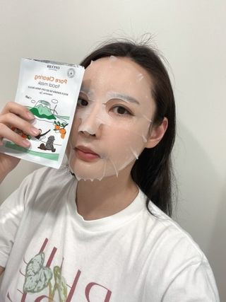 세뚜아(Cettua) [세뚜아] 포어 클리어링 마스크 Cettua Pore Clearing facial mask 5매 — 3.5점을 준 리뷰어가 2024년 3월 올린 사용 사진