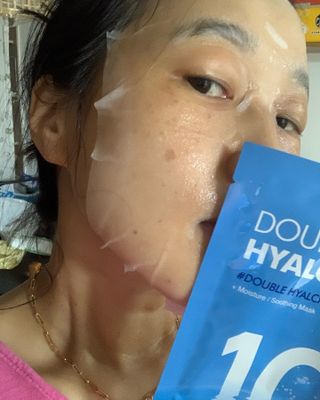 리더스코스메틱 리더스 메디유 더블 히알론10 수딩 마스크 — 5점을 준 리뷰어가 2021년 10월 올린 사용 사진