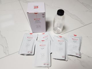 클린24시간 1BOX(5포) + 전용보틀(500ml) — 5점을 준 리뷰어가 2022년 7월 올린 사용 사진