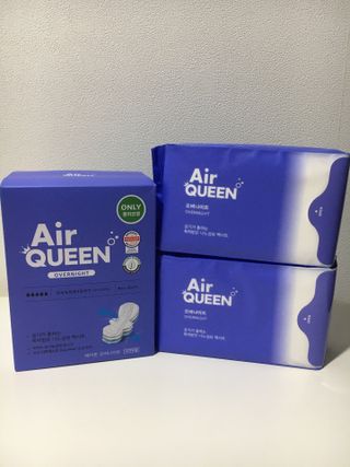 에어퀸 뉴브레스 유기농 생리대 4종 (팬티라이너 20P + 중형 10P + 대형 10P + 오버나이트 8P)_체험단 — 5점을 준 리뷰어가 2024년 5월 올린 사용 사진