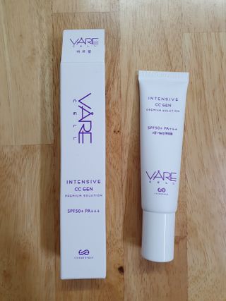 바르셀 톤업선크림 미백 메이크업베이스 CC크림 인텐시브 씨씨 젠 30ml — 3점을 준 리뷰어가 2021년 11월 올린 사용 사진