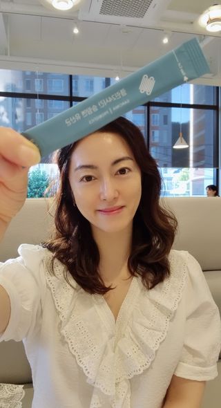 클린24시간 슬림앤유산균 1박스 (3.5g X 15포) — 4점을 준 리뷰어가 2022년 9월 올린 사용 사진