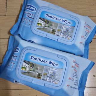 햅스 세균없는 주방 대형 2팩, HAPS sanitizer wipe — 5점을 준 리뷰어가 2022년 1월 올린 사용 사진