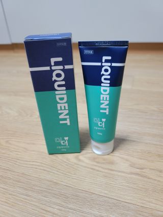 리퀴덴트 오랄케어 온가족용 리퀴덴트 더더 오랄케어 무불소 치약 + 임상시험완료 이중 미세 엠보싱 칫솔 올데이세트 — 5점을 준 리뷰어가 2020년 12월 올린 사용 사진