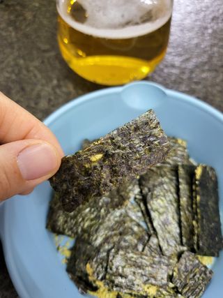 더빈트 와삭바삭 김스낵 — 5점을 준 리뷰어가 2023년 2월 올린 사용 사진