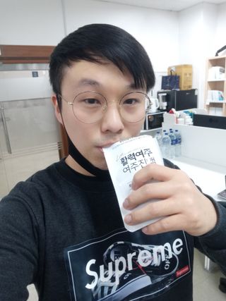 참유원 특허제조 활력 여주진액 여주즙 50포 — 5점을 준 리뷰어가 2022년 1월 올린 사용 사진