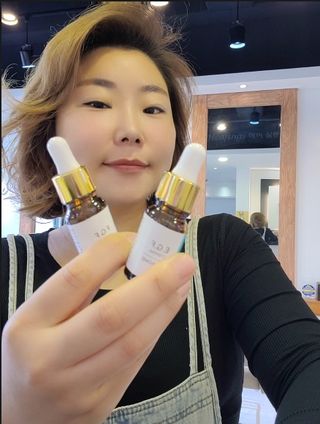 랑팡 EGF+FGF 10ppm 리포좀 앰플 원액 10ml — 5점을 준 리뷰어가 2021년 11월 올린 사용 사진