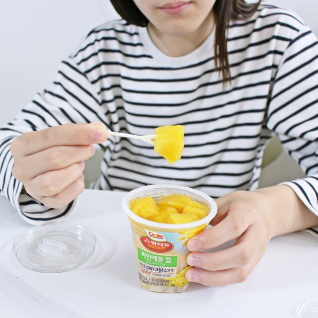 MF[Dole] 파인애플컵/망고컵/복숭아컵 198g 6입X1박스 (맛 1가지 랜덤 발송) 리뷰 사진