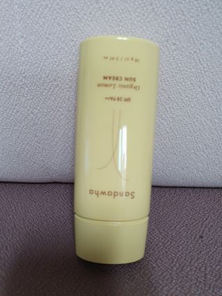 스킨큐어 산다화 유기농 레몬썬크림 — 5점을 준 리뷰어가 2021년 7월 올린 사용 사진