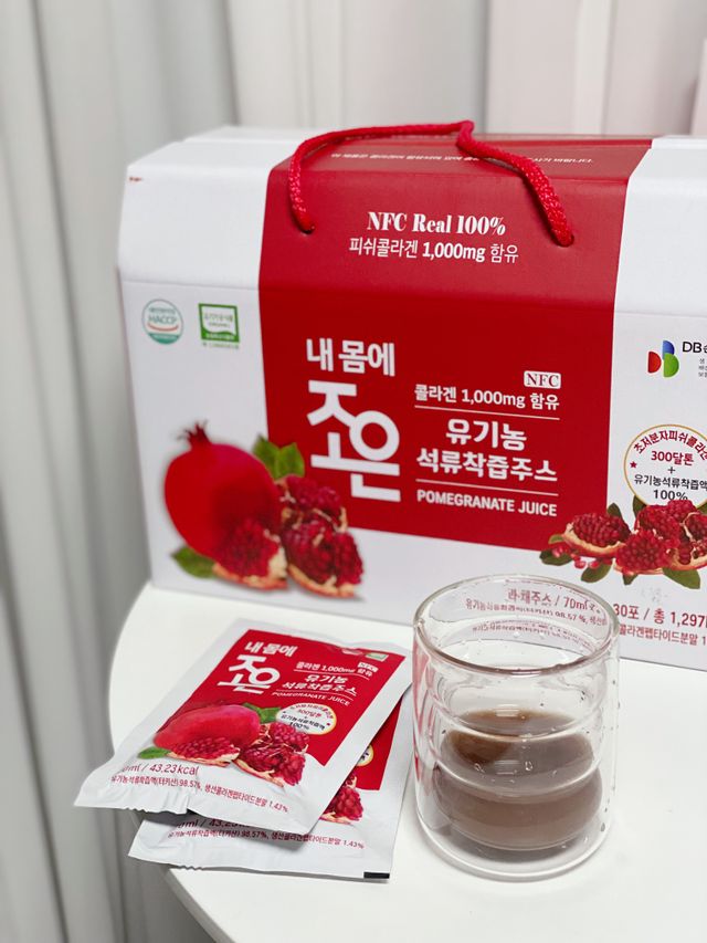 유기농 석류 NFC 착즙주스 70ml 30포 리뷰 사진