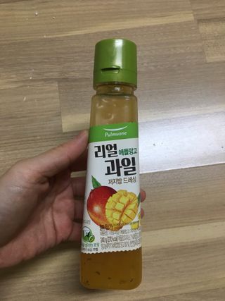 [풀무원] 리얼 과일  저지방 드레싱 240g 3종 — 5점을 준 리뷰어가 2021년 3월 올린 사용 사진