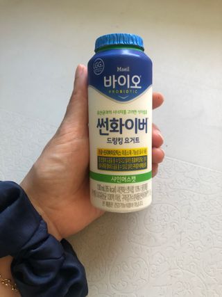 LIVE 매일바이오 썬화이버 드링킹 요거트 — 5점을 준 리뷰어가 2022년 8월 올린 사용 사진