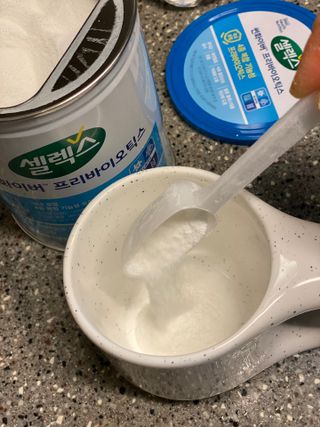 셀렉스 썬화이버 프리바이오틱스 — 5점을 준 리뷰어가 2021년 12월 올린 사용 사진