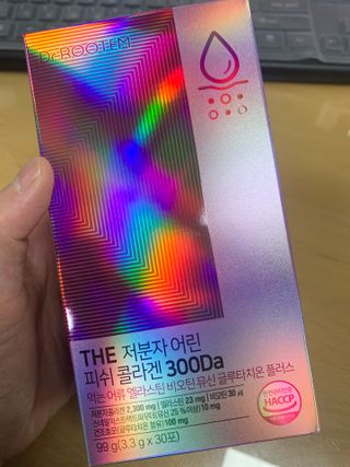 [닥터루템]THE 저분자 어린 피쉬콜라겐300Da 먹는 어류 엘라스틴 비오틴뮤신 글루타치온 플러스 1box(30포) — 5점을 준 리뷰어가 2023년 1월 올린 사용 사진