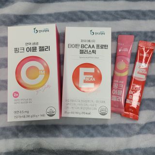 인디닥터 면역 생생 핑크 이뮨 젤리 + 타이탄 BCAA 프로틴 젤리스틱 — 5점을 준 리뷰어가 2022년 4월 올린 사용 사진