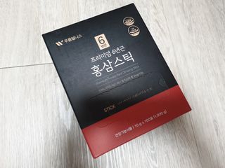 [푸름웰니스] 프리미엄 6년근 홍삼스틱 3mg x 100포 — 5점을 준 리뷰어가 2022년 4월 올린 사용 사진